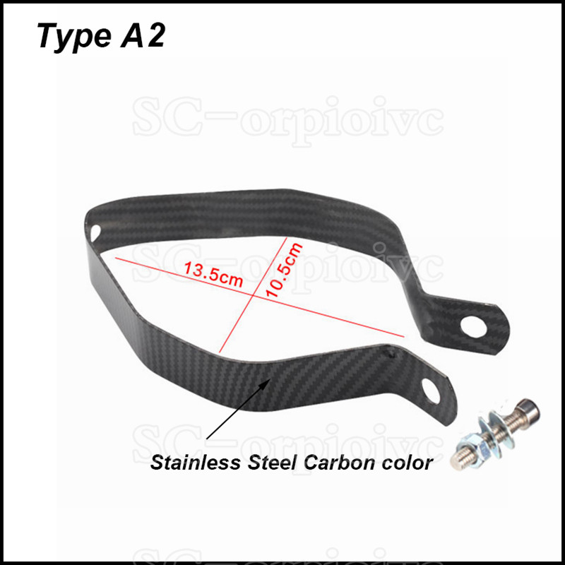 Ανοξείδωτο στήριγμα από ανοξείδωτο χάλυβα Σφιγκτήρας κρεμάστρα σταθερού δακτυλίου Βάση στήριξης για σιγαστήρα σωλήνα εξάτμισης μοτοσυκλέτας