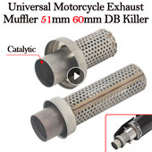 50.8mm 60mm DB Killer Universal Motocicletă Yoshimura Esapament Escape Moto Mesh Catalizator Amortizor Amortizor Amortizor Toba de eșapament Dispozitiv Dit Bicicletă