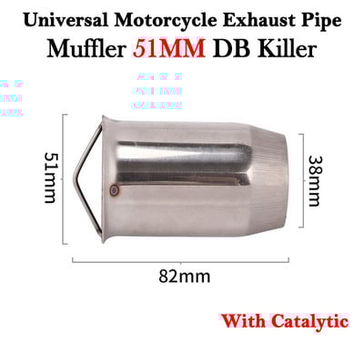 50.8mm 60mm DB Killer Universal Motocicletă Yoshimura Esapament Escape Moto Mesh Catalizator Amortizor Amortizor Amortizor Toba de eșapament Dispozitiv Dit Bicicletă