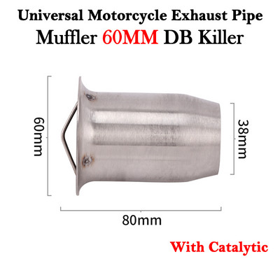 50.8mm 60mm DB Killer Universal Motocicletă Yoshimura Esapament Escape Moto Mesh Catalizator Amortizor Amortizor Amortizor Toba de eșapament Dispozitiv Dit Bicicletă