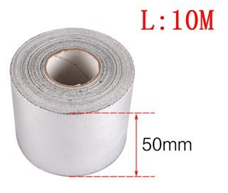 Bandă de evacuare termică aurie 5/9/10M Admisie de aer Izolație termică Scut înveliș Barieră de căldură reflectorizată Motor autoadeziv Universal