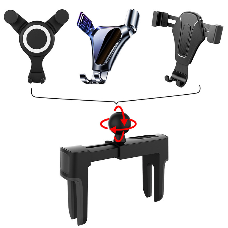 Suport GPS rotund universal Suport gravitațional cu rotație de 360 de grade Accesorii auto Suport încărcător multifuncțional