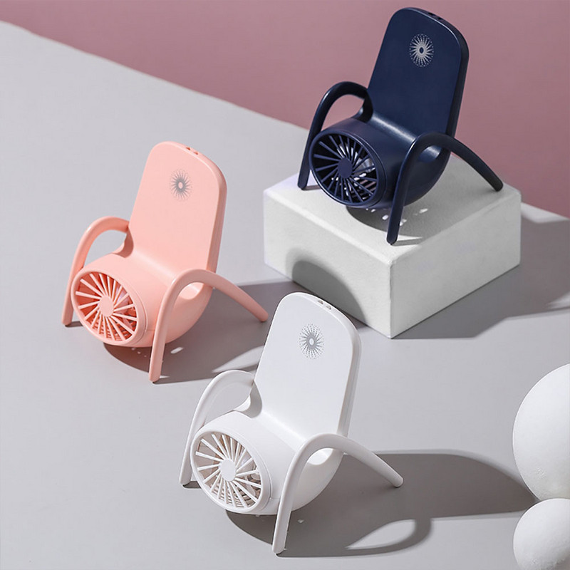Mini vasaros telefono laikiklio ventiliatoriai USB įkraunamas nešiojamas rankinis aušinimo ventiliatorius, skirtas namų biurui Nutildyti stalinio kompiuterio ventiliatorių su kvėpuojančia šviesa