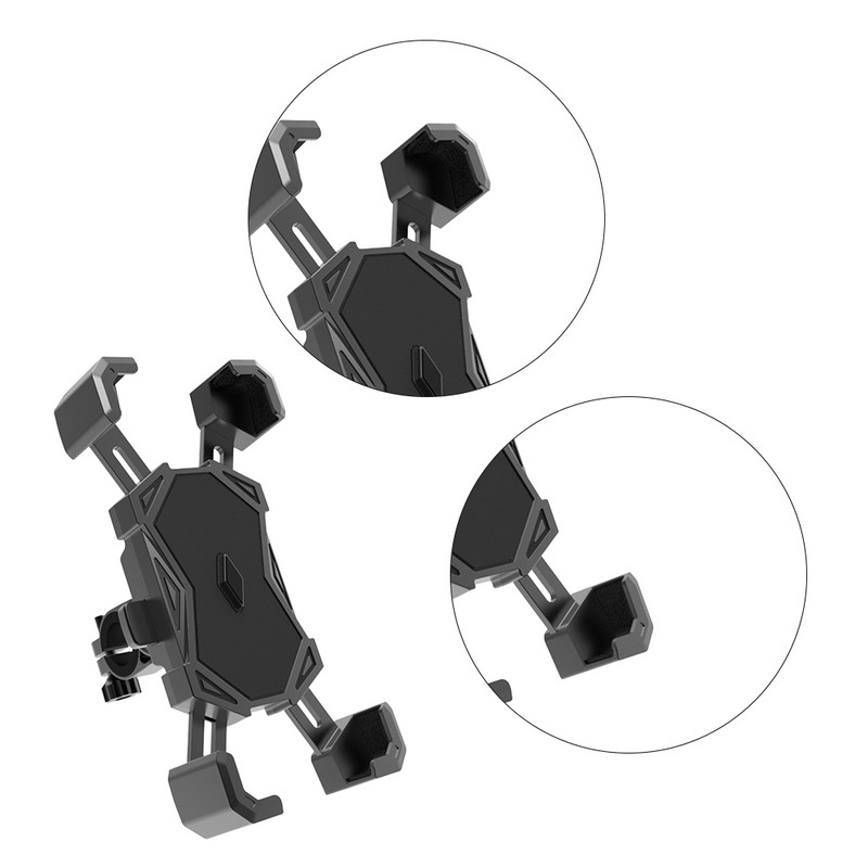 Suport pentru telefon Suport pentru bicicletă rezistent la șocuri, reglare la 360 de grade pentru bicicletă electrică, motocicletă, anti-cădere, suport pentru telefon