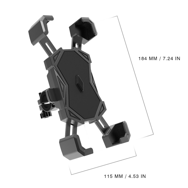 Suport pentru telefon Suport pentru bicicletă rezistent la șocuri, reglare la 360 de grade pentru bicicletă electrică, motocicletă, anti-cădere, suport pentru telefon