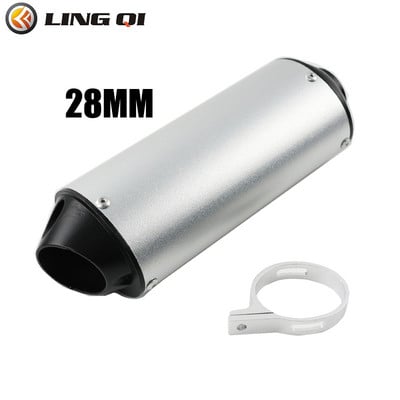 LING QI 28MM 32MM 38MM motorkerékpár kipufogó hangtompító Escape Moto kipufogócső 110 125 150CC Dirt Pit Bike ATV Honda YAMAHA KAWASAKI