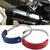 Colier de evacuare din oțel inoxidabil de 100-140 mm pentru motociclete Protector rotund oval pentru evacuare poate acoperi se potrivește pentru HONDA Africa Twin CRF1000L