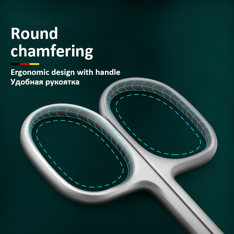 Zakrivljeni vrh od nehrđajućeg čelika Tanka oštrica Škare za zanoktice Škare za nokte Trimer Alati za manikuru Sredstvo za uklanjanje mrtve kože za obrve