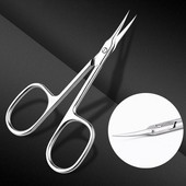 Nerūdijančio plieno lenktas antgalis Ploni ašmenys odelių žirklės Nagų kirpimo mašinėlės Žirklės Negyvos odos valiklis Manikiūro Įrankiai Antakiai