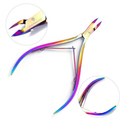 BORN PRETTY Küünenaha Käärid Rainbow Dead Skin Remover Edge Cuticle Nipper Clipper Küünetööriist Pediküür Maniküür Küünelõikur