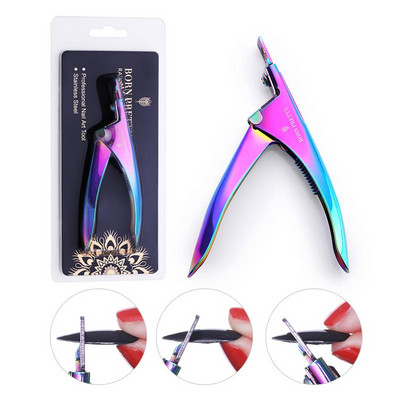 BORN PRETTY Küünenaha Käärid Rainbow Dead Skin Remover Edge Cuticle Nipper Clipper Küünetööriist Pediküür Maniküür Küünelõikur