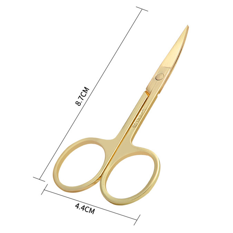 Nails Art Nerūdijantis plienas Maži antakiai Nosies Plaukai Žirklės Nukirptas Manikiūras Veido kirpimas Makiažas Grožis ManikiūrasAksesuarai Priemonė