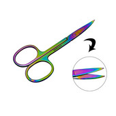 Nerūdijančio plieno makiažo priemonės Antakių žirklės Plaukų kirpimas Nagai Kutikulė Lenktas Pedikiūras Negyvos odos valiklis Grožio žirklės