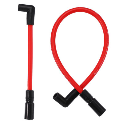 Uxcell 2 kom 10,4 mm 10 mm komplet žice za svjećice za Harley Davidson Dyna FXD Softail crvena