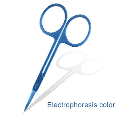 Dispozitiv de tăiat unghii pentru cuticulă Foarfece pentru manichiură Vârf curbat Dispozitiv pentru îndepărtarea pielii moarte din oțel inoxidabil Pensetă pentru pedichiură Clipper Foarfecă pentru sprâncene