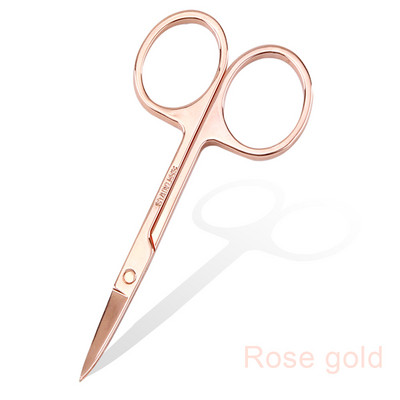 Dispozitiv de tăiat unghii pentru cuticulă Foarfece pentru manichiură Vârf curbat Dispozitiv pentru îndepărtarea pielii moarte din oțel inoxidabil Pensetă pentru pedichiură Clipper Foarfecă pentru sprâncene