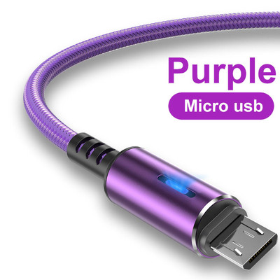 Cablu Micro USB 5A LED Incarcare Rapida Cablu Micro Date Pentru Huawei Samsung Xiaomi Android Accesorii Telefon Mobil Cabluri Incarcator