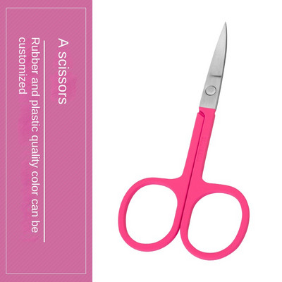 Nails Art Nerūdijantis plienas Maži antakiai Nosies Plaukai Žirklės Nukirptas Manikiūras Veido kirpimas Makiažas Grožis Manikiūras Aksesuarai Priemonė