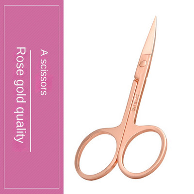 Nails Art Nerūdijantis plienas Maži antakiai Nosies Plaukai Žirklės Nukirptas Manikiūras Veido kirpimas Makiažas Grožis Manikiūras Aksesuarai Priemonė