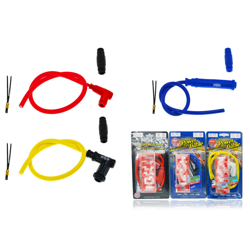 Cablu universal de aprindere NGK pentru motociclete pentru bujie Cablu de alimentare cu iridiu ATV Scooter de curse moto Kawasaki Yamaha