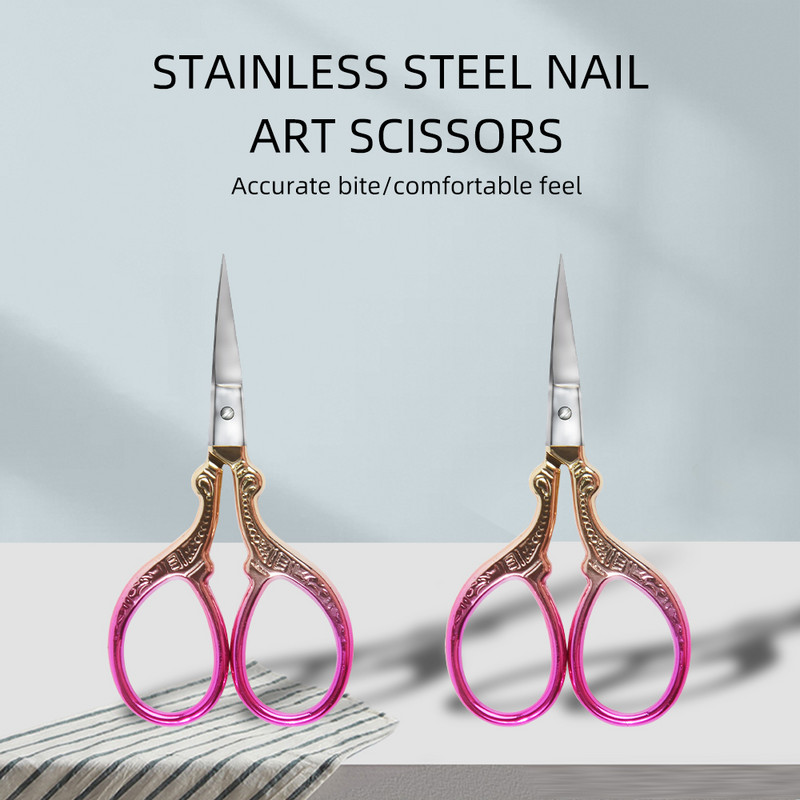 1 buc. Foarfece roz pentru cuticulă Dispozitiv de tuns unghii Dispozitiv pentru îndepărtarea pielii moarte Cuticule Cutter Instrumente profesionale pentru arta unghiilor Articole pentru manichiură