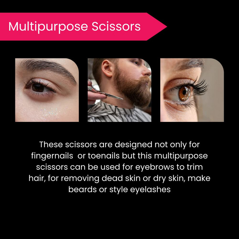 Küünenaha käärid teravama serva hooldamisega Täpne terav ots naistele ja meestele Maniküür Pediküür Kulmude küünte trimmimine 440C