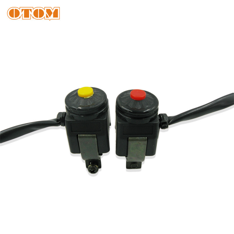 OTOM întrerupător de ucidere a motocicletei roșu galben buton de pornire claxon pentru KTM EXC HUSQVARNA FE CRF KXL YZF RMZ Dirt Pit Bike ON/OFF