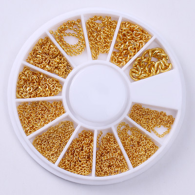 Nagu Rhinestone Mazas neregulāras krelles jauktu krāsu akmens manikīrs 3D nagu mākslas rotājumi uz riteņu nagiem aksesuāri manikīrs