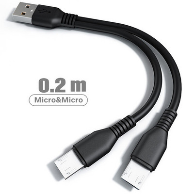 Lovebay 2-in 1 USB Type C Micro USB C kaabel mobiiltelefoni kiirlaadimiskaabel Huaiwei Samgsung Xiaomi C-tüüpi laadimisjuhtme jaoks