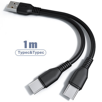 Lovebay 2-in 1 USB Type C Micro USB C kaabel mobiiltelefoni kiirlaadimiskaabel Huaiwei Samgsung Xiaomi C-tüüpi laadimisjuhtme jaoks