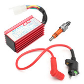 5 Pin Racing CDI Για CRF50 50cc 110cc 125cc 140cc 150cc 160cc SSR YCF IMR ATV Quad Go Kart Pit Dirt Bike+5 Pin AC CDI Box+Spark