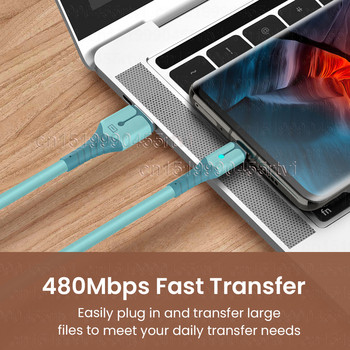 Καλώδιο USB Type C 5A Καλώδιο γρήγορης φόρτισης USB C για Huawei Charger Data Cord Charger Καλώδιο USB Type C For Honor Xiaomi POCO X3 M3 1/2M