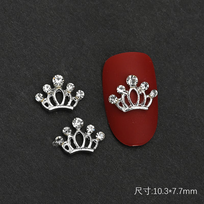 10PC Aliaj Fluture Zircon Nail Art Strass 3D Aur Argintiu Diamante strălucitoare Nail ART Geme Fluturi Cristal Accesoriu pentru manichiură