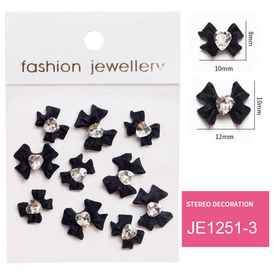 10PC Aliaj Fluture Zircon Nail Art Strass 3D Aur Argintiu Diamante strălucitoare Nail ART Geme Fluturi Cristal Accesoriu pentru manichiură