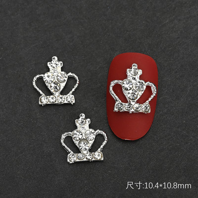 10PC Aliaj Fluture Zircon Nail Art Strass 3D Aur Argintiu Diamante strălucitoare Nail ART Geme Fluturi Cristal Accesoriu pentru manichiură