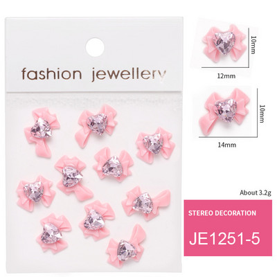 10PC Aliaj Fluture Zircon Nail Art Strass 3D Aur Argintiu Diamante strălucitoare Nail ART Geme Fluturi Cristal Accesoriu pentru manichiură