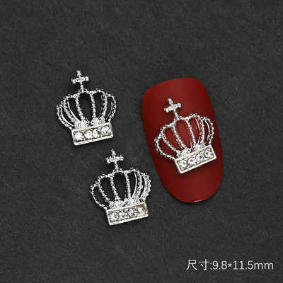 10PC Aliaj Fluture Zircon Nail Art Strass 3D Aur Argintiu Diamante strălucitoare Nail ART Geme Fluturi Cristal Accesoriu pentru manichiură