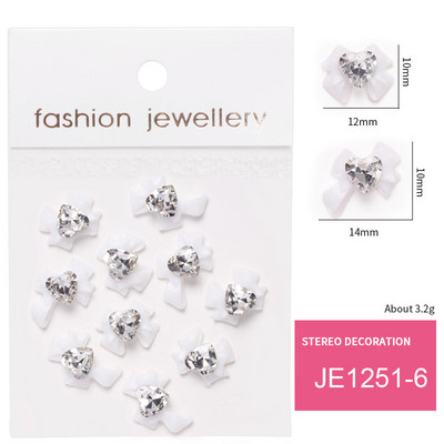 10PC Aliaj Fluture Zircon Nail Art Strass 3D Aur Argintiu Diamante strălucitoare Nail ART Geme Fluturi Cristal Accesoriu pentru manichiură