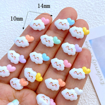 30 tk Uus armas Mini Love Cloud küünte kivid kalliskivid Glitter Nail Art Ehted Maniküür Küünte kaunistus Aksessuaar