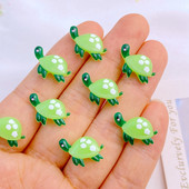 20 komada slatkih novih smolastih mini 3D crtanih životinjskih kornjača Ukrasi za nokte Dragulji Svjetlucavi Nail Art Nakit Manikura Nail Art Dekoracije