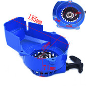 Alumiiniumist tõmbekäivituskäivitusosa 2-taktilise 47-kuubikulise 49-kuubikulise mootoriga taskurattale, mini-moto Dirt Kids neljarattalise neljarattalise ATV-le