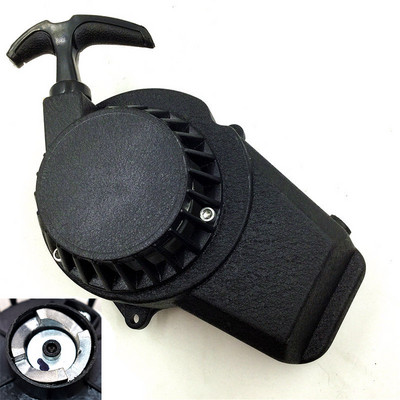 Alumiiniumist tõmbekäivituskäivitusosa 2-taktilise 47-kuubikulise 49-kuubikulise mootoriga taskurattale, mini-moto Dirt Kids neljarattalise neljarattalise ATV-le