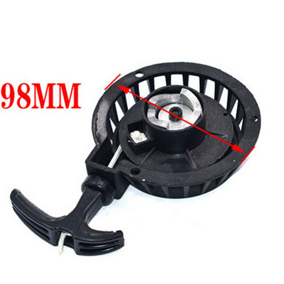 Alumiiniumist tõmbekäivituskäivitusosa 2-taktilise 47-kuubikulise 49-kuubikulise mootoriga taskurattale, mini-moto Dirt Kids neljarattalise neljarattalise ATV-le