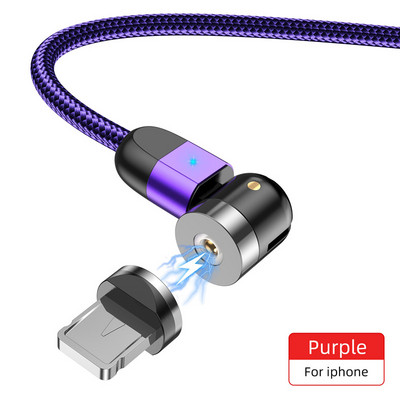 „Lovebay 2M“ magnetinis USB kabelis „Micro usb Type C“ įkroviklis Mobiliojo telefono laidas 360º+180º sukimosi greitas įkrovimas, skirtas iPhone 11