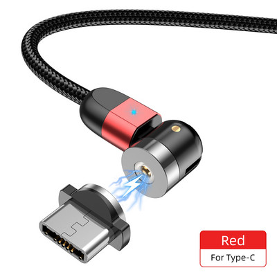 „Lovebay 2M“ magnetinis USB kabelis „Micro usb Type C“ įkroviklis Mobiliojo telefono laidas 360º+180º sukimosi greitas įkrovimas, skirtas iPhone 11