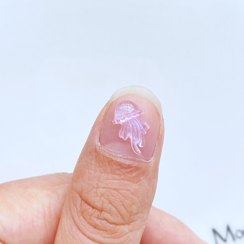 100tk 3D Kawaii Cartoon Meduusid Küünekivid Kalliskivid Glitter Akrüül Küünte Kunst Ehted Maniküür Küünte kaunistamise Aksessuaarid
