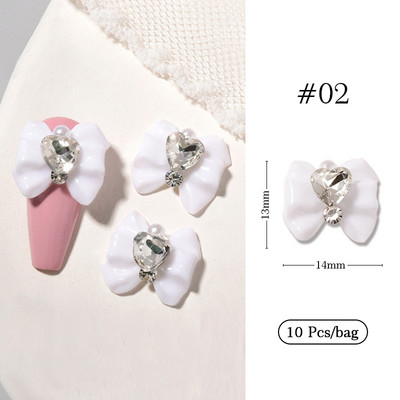 1 sac 3D Transparent Love Heart Charm pentru Nail Art Decorat Clear Rășină Breloc pentru unghii Bijuterii cu stras pentru accesorii pentru manichiură