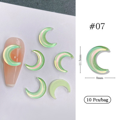 1 geantă Aurora Bijuterii pentru unghii în formă de stea Diamante Dimensiuni mixte Rășină Bijuterii de dragoste DIY Accesorii pentru arta unghiilor 3D Cristal Manichiură Decora