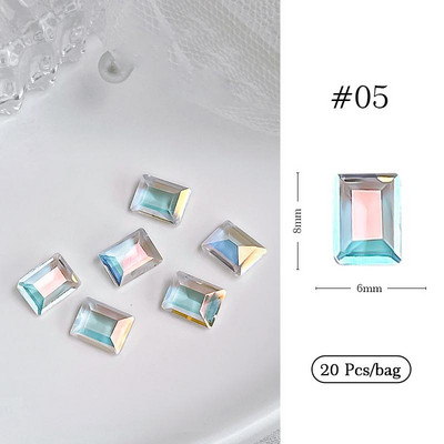 1 geantă Aurora Bijuterii pentru unghii în formă de stea Diamante Dimensiuni mixte Rășină Bijuterii de dragoste DIY Accesorii pentru arta unghiilor 3D Cristal Manichiură Decora