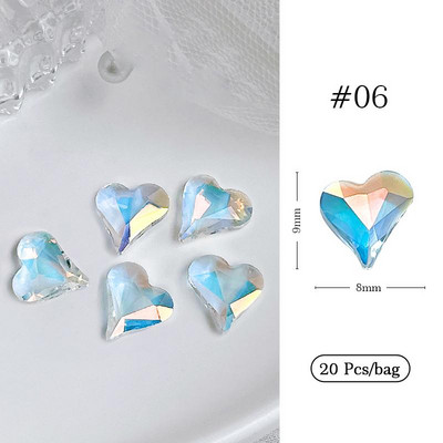 1 geantă Aurora Bijuterii pentru unghii în formă de stea Diamante Dimensiuni mixte Rășină Bijuterii de dragoste DIY Accesorii pentru arta unghiilor 3D Cristal Manichiură Decora
